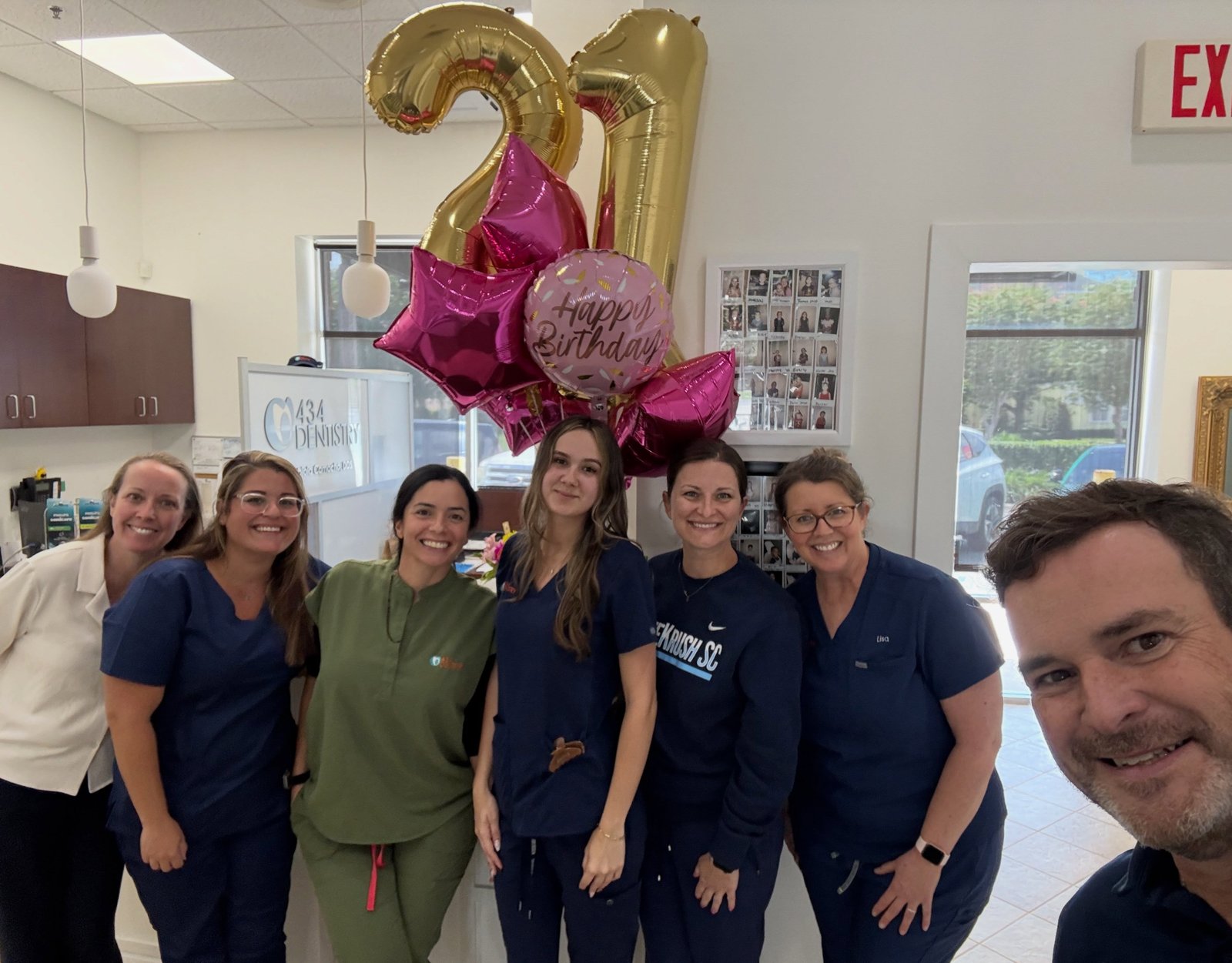 The 434 Dentistry team together at the office